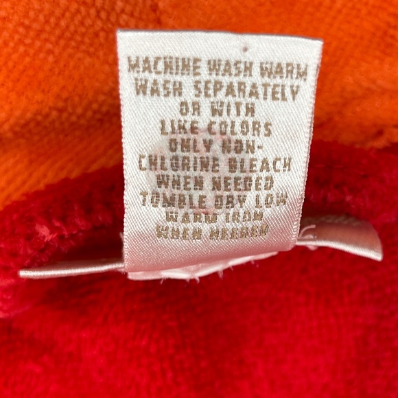 Vintage Intimate Essentials Oversized Heavy Turkish Cotton Bath Robe - Orange - Picture 11 of 11